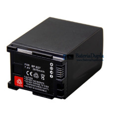 Bateria para Canon BP-809 BP-819 BP-827 BP-827T 2670mAh - Substituição da bateria