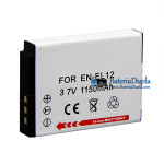 Bateria para Nikon ENEL12 ENEL12 S1200PJ AW100 S8200 S6200 S1000pj S1100pj - Substituição da bateria