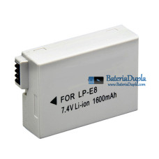 Bateria para Canon LP-E8 EOS 550D 600D 650D 700D - Substituição da bateria