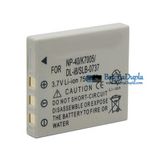 Bateria para Fujifilm FNP-40 SLB-0737 D-LI8 KLIC-7005 750mAh - Substituição da bateria