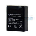 Bateria para Gopro AHDBT-201 301 302 herói HD 2 3 1150mAh - Substituição da bateria