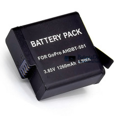 Bateria para Gopro AHDBT501 BT-501 AHDBT501 Hero5 Ação 1260mAh - Substituição da bateria