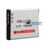 Bateria para Olympus LI-70B FE-5040 FE-4020 FE-4040 D700 D705 X-940 700mAh - Substituição da bateria