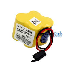 Bateria para FANUC BR-2 / 3AGCT4A Preto conector - Substituição da bateria