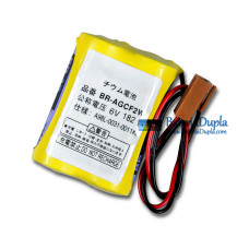 Bateria para FANUC BR-AGCF2W A98L-0031-0011 # L A06B-6093-K001 Brown conector - Substituição da bateria