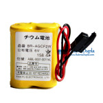 Bateria para FANUC BR-AGCF2W A98L-0031-0011 # L A06B-6093-K001 Preto conector - Substituição da bateria